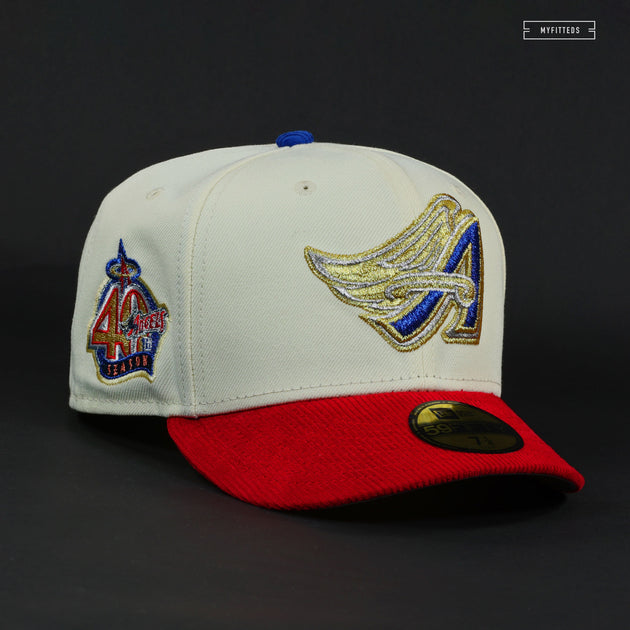 New Era Anaheim Angels 50th Anniversary Mint and Pink Edition 59Fifty  Fitted Cap