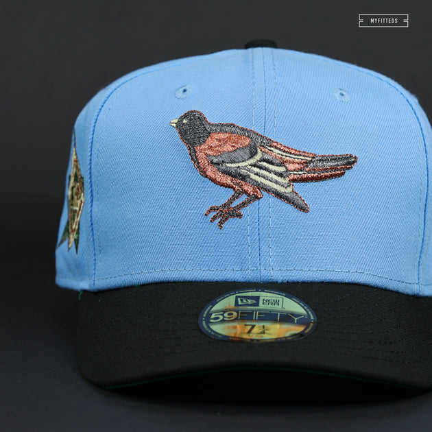 Baltimore Orioles 1993 All Star Game 59FIFTY New Era Fitted Hat (Brick Maroon Emereld Under BRIM) 7 1/2