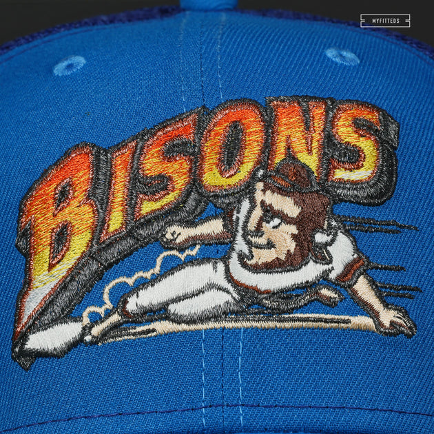 New Era Bisons Mini Logo Women's Denim Trucker Hat