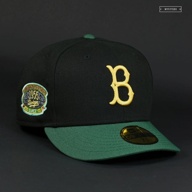 Lids Brooklyn Dodgers New Era 1955 World Series Champions Passion 59FIFTY  Fitted Hat - Black/Pink
