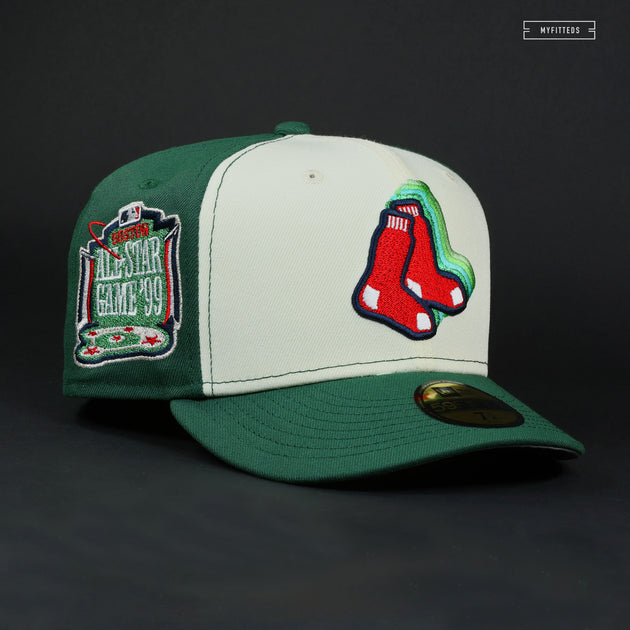 BOSTON RED SOX 1999 ALL-STAR GAME CASCADING SOX OFF WHITE NEW ERA HAT –  SHIPPING DEPT
