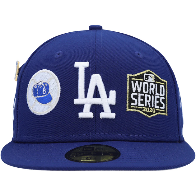 New Era Caps Los Angeles Dodgers Historic Champs 59FIFTY Fitted Hat Blue