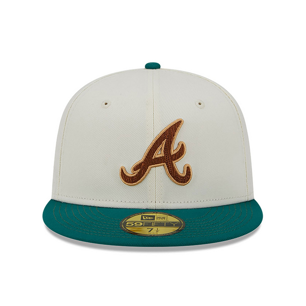 Atlanta Braves New Era 1995 World Series Metallic Gold Undervisor 59FIFTY  Fitted Hat - Black