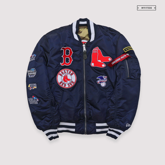 Alpha Industries x Boston Red Sox MA-1 Bomber Jacket - Size: XL, MLB by New Era