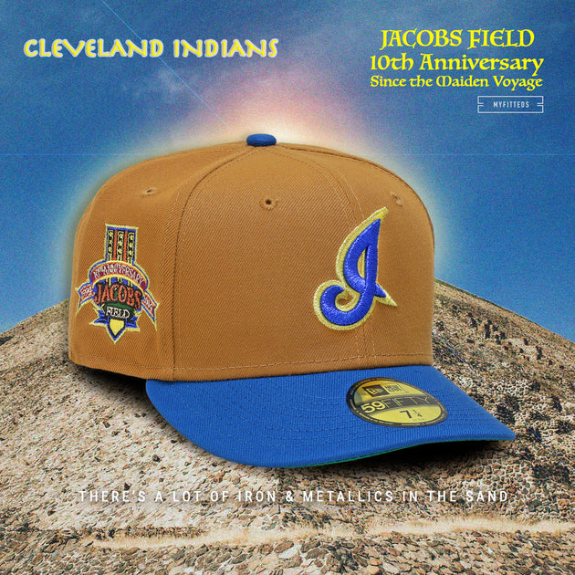 New Era x Hat Club Exclusive Cleveland Indians Jacobs Field Patch 59FIFTY Fitted Hat White/Navy