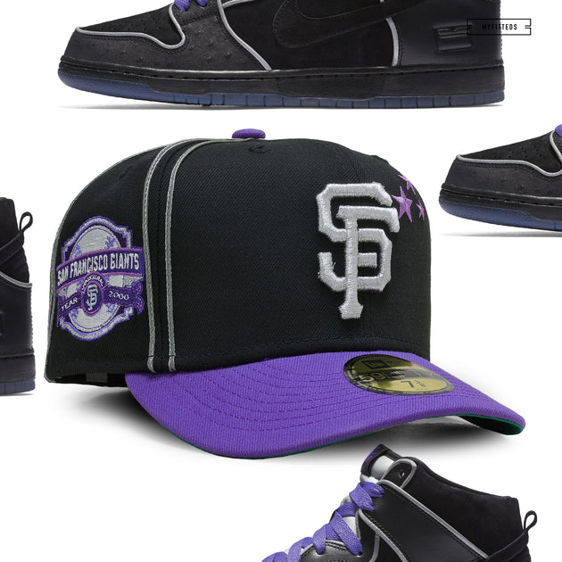 59FIFTY San Francisco Giants Black/Purple XL Logo Patch