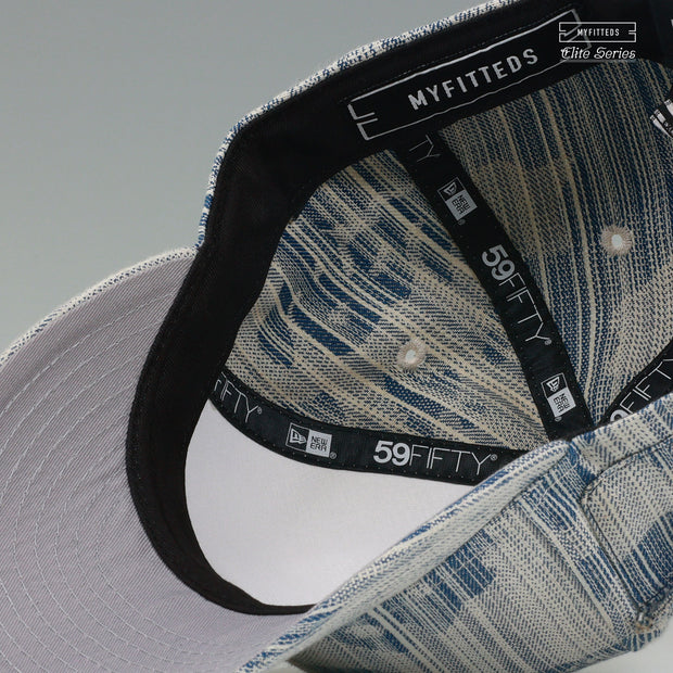 NEW YORK YANKEES ELITE SERIES DENIM TEARS X CPFM X LEVIS INSPIRED NEW ERA FITTED CAP