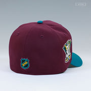 ANAHEIM MIGHTY DUCKS 30TH ANNIVERSARY DARK AUBERGINE TIDAL WAVE NEW ERA CAP