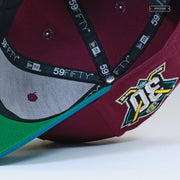 ANAHEIM MIGHTY DUCKS 30TH ANNIVERSARY DARK AUBERGINE TIDAL WAVE NEW ERA CAP