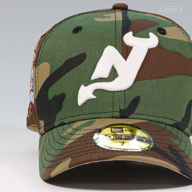 NEW JERSEY DEVILS 2000 STANLEY CUP WOODLAND CAMOUFLAGE NEW ERA FITTED CAP