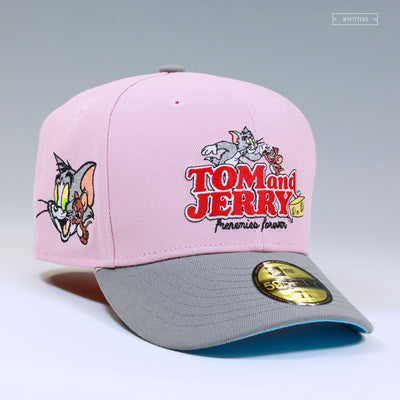 TOM AND JERRY™ 85TH ANNIVERSARY FRENEMIES FOREVER PALE PINK NEW ERA FITTED CAP