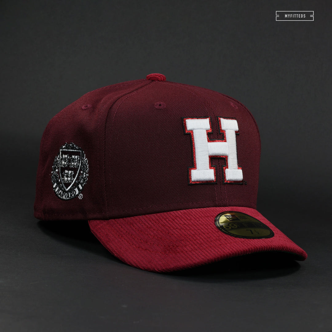 HARVARD UNIVERSITY HARVARD CRIMSON VERITAS SIDE PATCH NEW ERA FITTED C MYFITTEDS