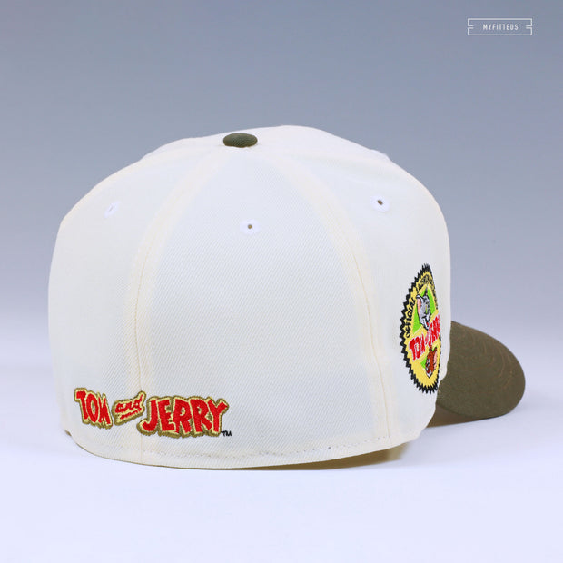 TOM AND JERRY™ 85TH ANNIVERSARY OFFICIAL LICENSED PRODUCT OFF WHITE NEW ERA CAP