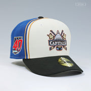 WASHINGTON CAPITALS 40TH & 30TH ANNIVERSARY REVERSE RETRO DIAGONAL BLOCK NEW ERA CAP