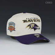 BALTIMORE RAVENS 2002 NFL DRAFT ED REED OFF WHITE 9FIFTY A-FRAME SNAPBACK