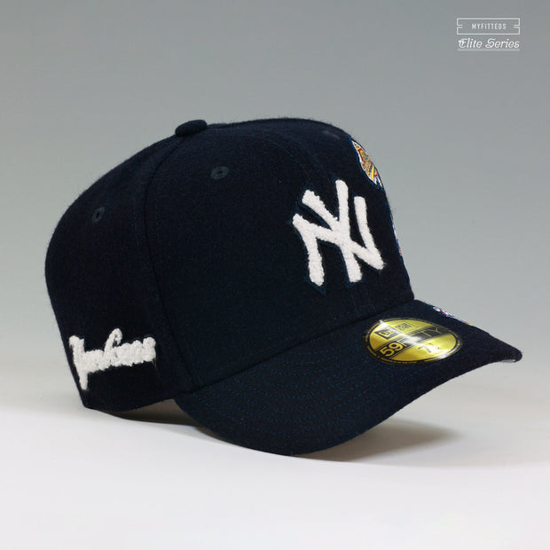 NEW YORK YANKEES WORLD SERIES AND MILESTONES VARSITY JACKET ELITE SERIES NEW ERA CAP