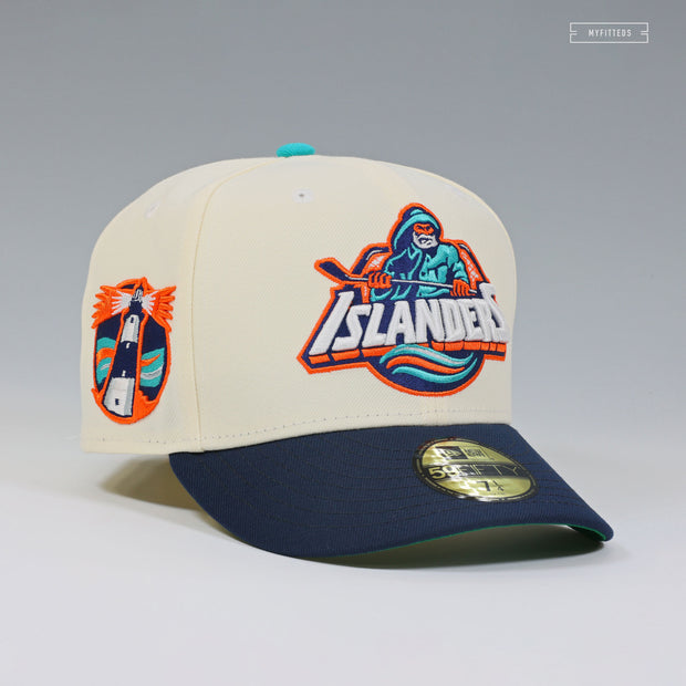 NEW YORK ISLANDERS GORTON'S FISHERMAN OFF WHITE NEW ERA FITTED CAP