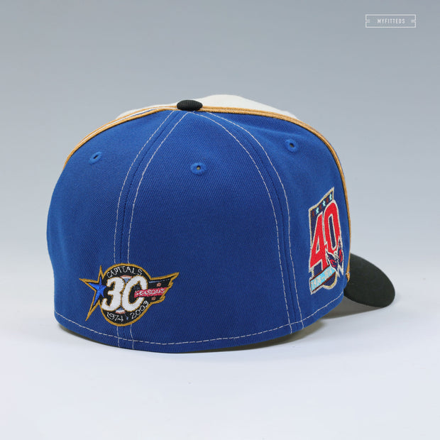 WASHINGTON CAPITALS 40TH & 30TH ANNIVERSARY REVERSE RETRO DIAGONAL BLOCK NEW ERA CAP