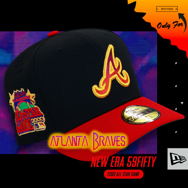 ATLANTA BRAVES 2000 ALL-STAR GAME EARTHBOUND SNES INSPIRED NEW ERA FITTED CAP