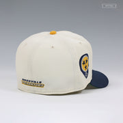 NASHVILLE PREDATORS OFF WHITE NIGHTSHADE GLOW IN THE DARK NEW ERA FITTED CAP