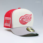 DETROIT RED WINGS NHL REVERSE RETRO DIAGONAL BLOCK NEW ERA FITTED CAP