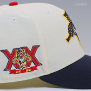 FLORIDA PANTHERS TWENTIETH ANNIVERSARY OFF WHITE RETRO NEW ERA FITTED CAP