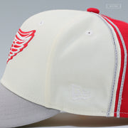 DETROIT RED WINGS NHL REVERSE RETRO DIAGONAL BLOCK NEW ERA FITTED CAP