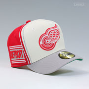 DETROIT RED WINGS NHL REVERSE RETRO DIAGONAL BLOCK NEW ERA FITTED CAP