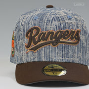 TEXAS RANGERS 2024 ALL-STAR GAME CHAIN STITCH DISTRESSED DENIM NEW ERA FITTED CAP