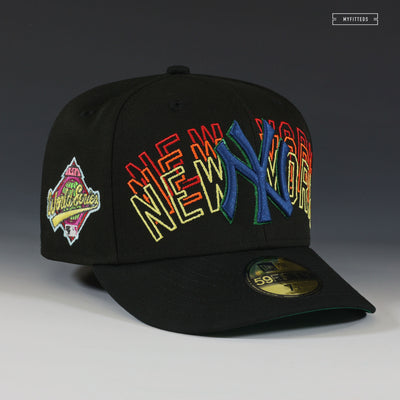 NEW YORK YANKEES 1996 WORLD SERIES SPACE INVADERS INSPIRED NEW ERA FITTED CAP