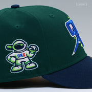 OKLAHOMA CITY COMETS HOLLY LEAF NIGHTSHADE GLOW IN THE DARK NEW ERA FITTED CAP