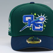 OKLAHOMA CITY COMETS HOLLY LEAF NIGHTSHADE GLOW IN THE DARK NEW ERA FITTED CAP