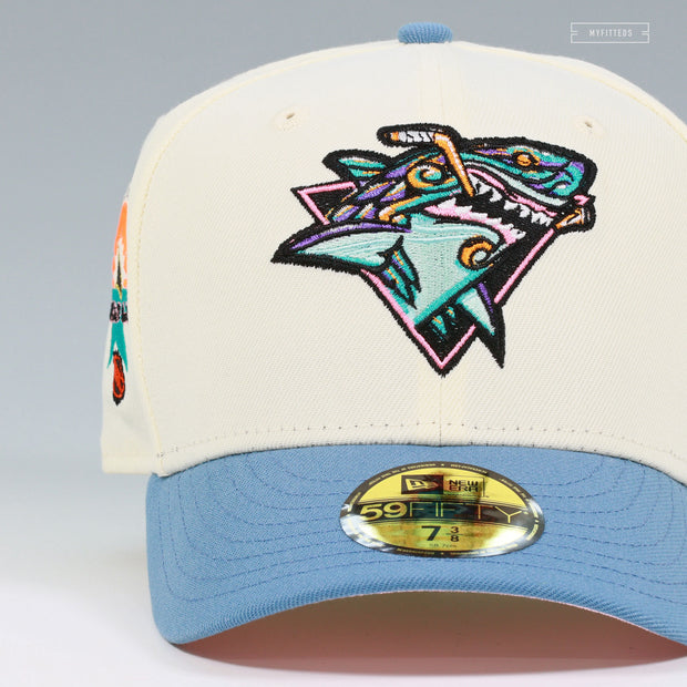 SAN JOSE SHARKS 1997 NHL ALL-STAR GAME LOS TIBURONES TRIBAL SHARK NEW ERA FITTED CAP