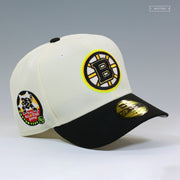 BOSTON BRUIN 1996 NHL ALL-STAR GAME OFF WHITE HIGHLIGHTER YELLOW NEW ERA FITTED CAP