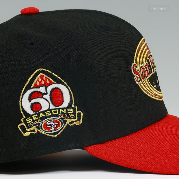 SAN FRANCISCO 49ERS 60TH ANNIVERSARY THE SWIRL NEW ERA FITTED CAP