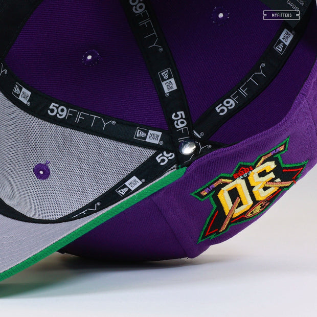 ANAHEIM MIGHTY DUCKS 30TH ANNIVERSARY DISTRICT 5 REVERSE NEW ERA FITTED CAP