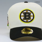 BOSTON BRUIN 1996 NHL ALL-STAR GAME OFF WHITE HIGHLIGHTER YELLOW NEW ERA FITTED CAP