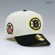 BOSTON BRUIN 1996 NHL ALL-STAR GAME OFF WHITE HIGHLIGHTER YELLOW NEW ERA FITTED CAP