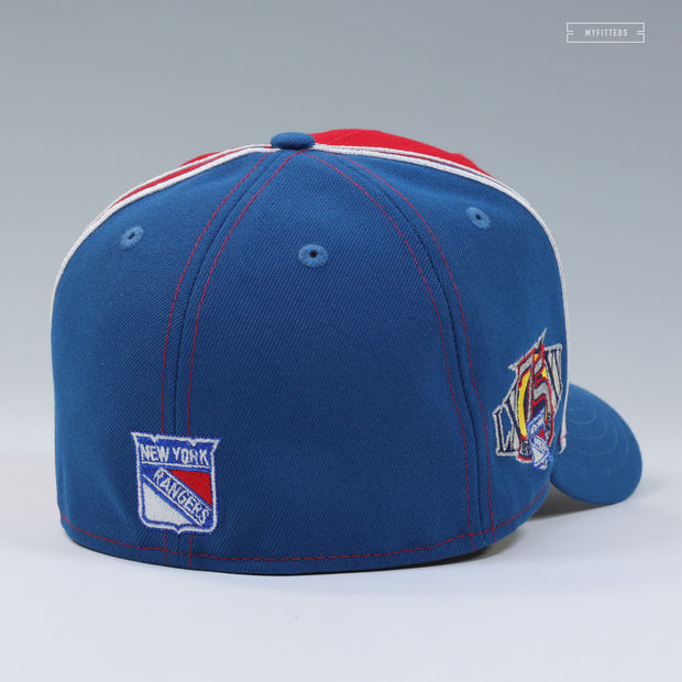 NEW YORK RANGERS LADY LIBERTY REVERSE RETRO 2.0 75TH ANNIVERSARY DIAGONAL BLOCK NEW ERA CAP