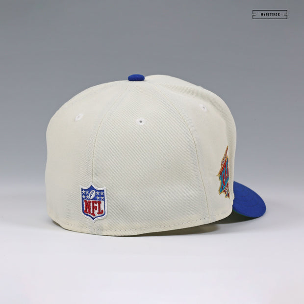 NEW YORK GIANTS SUPER BOWL XLII 18 WINS 1 GIANT LOSS NEW ERA FITTED CAP