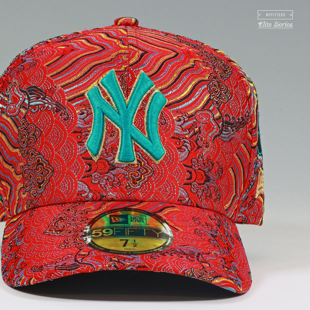 NEW YORK YANKEES MYFITTEDS ELITE SERIES LUNAR NEW YEAR SILK ROAD NEW ERA FITTED CAP