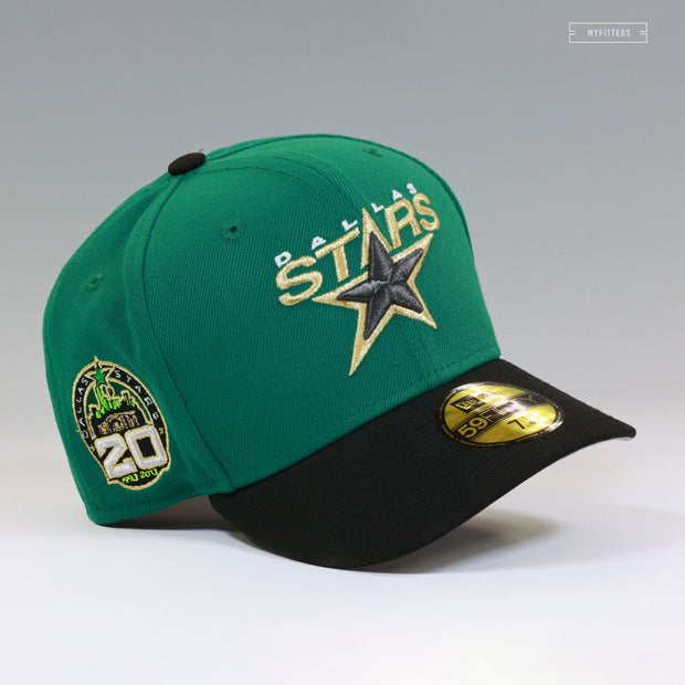 DALLAS STARS 20TH ANNIVERSARY PRIMARY EMERALD GREEN NEW ERA FITTED CAP