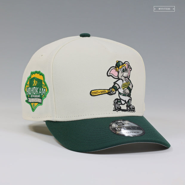 OAKLAND ATHLETICS STOMPER. HOHOKAM STADIUM 10 SEASONS 9FIFTY A-FRAME NEW ERA SNAPBACK