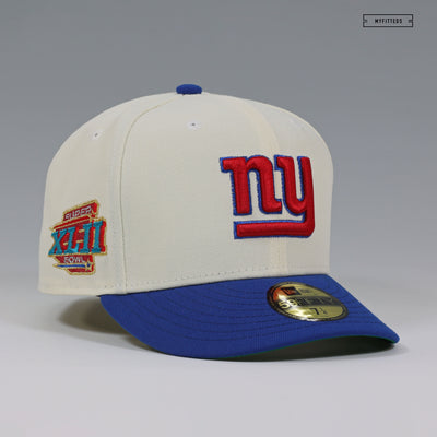 NEW YORK GIANTS SUPER BOWL XLII 18 WINS 1 GIANT LOSS NEW ERA FITTED CAP