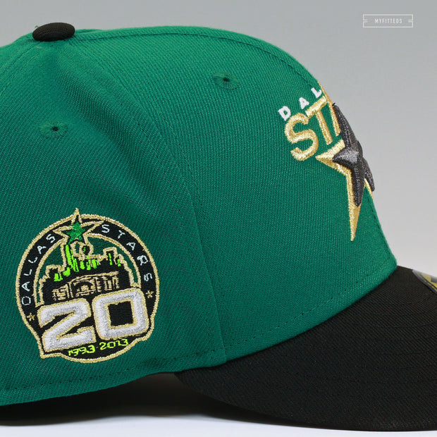 DALLAS STARS 20TH ANNIVERSARY PRIMARY EMERALD GREEN NEW ERA FITTED CAP