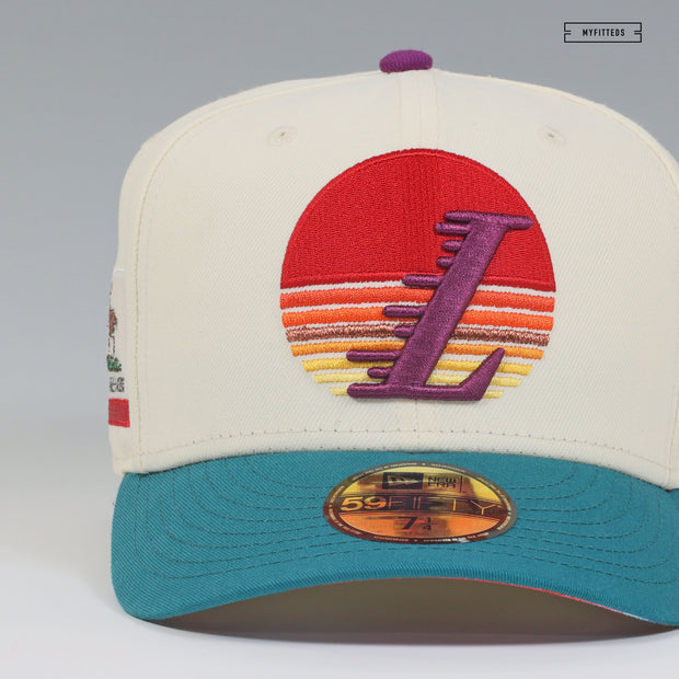 LOS ANGELES LAKERS GOAT SERAPE FATHER SUN SON SUN NEW ERA FITTED CAP