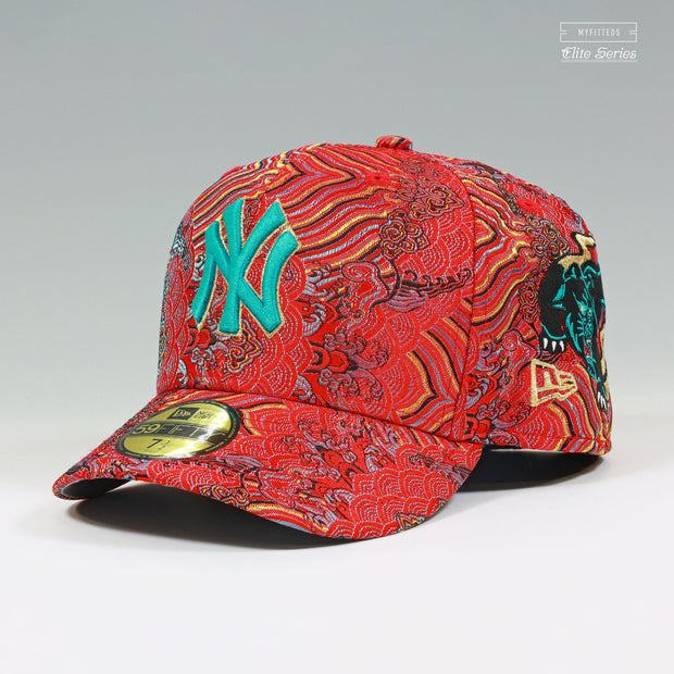 NEW YORK YANKEES MYFITTEDS ELITE SERIES LUNAR NEW YEAR SILK ROAD NEW ERA FITTED CAP