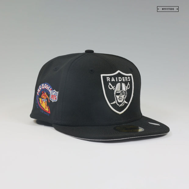 OAKLAND RAIDERS 2001 NFL PRO BOWL SIDE PATCH NEW ERA FITTED CAP