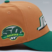 NEW YORK JETS 50TH ANNIVERSARY CIGARS AND TROPHIES NEW ERA FITTED CAP