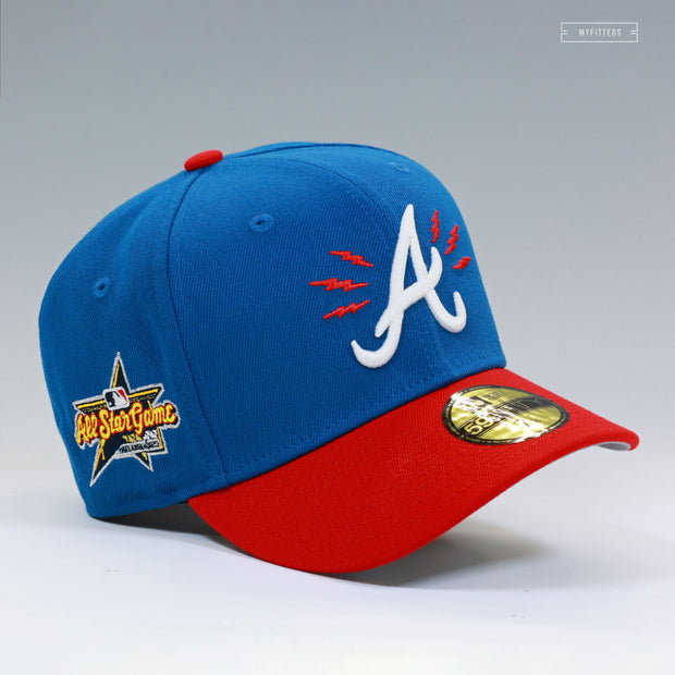 ATLANTA BRAVES 2025 MLB ALL-STAR GAME BOLTS AND TOMAHAWKS NEW ERA FITTED CAP